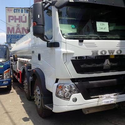 Bồn xăng dầu howo 4 chân 30 tấn dung tích 22 khối|xe bồn howo - 1