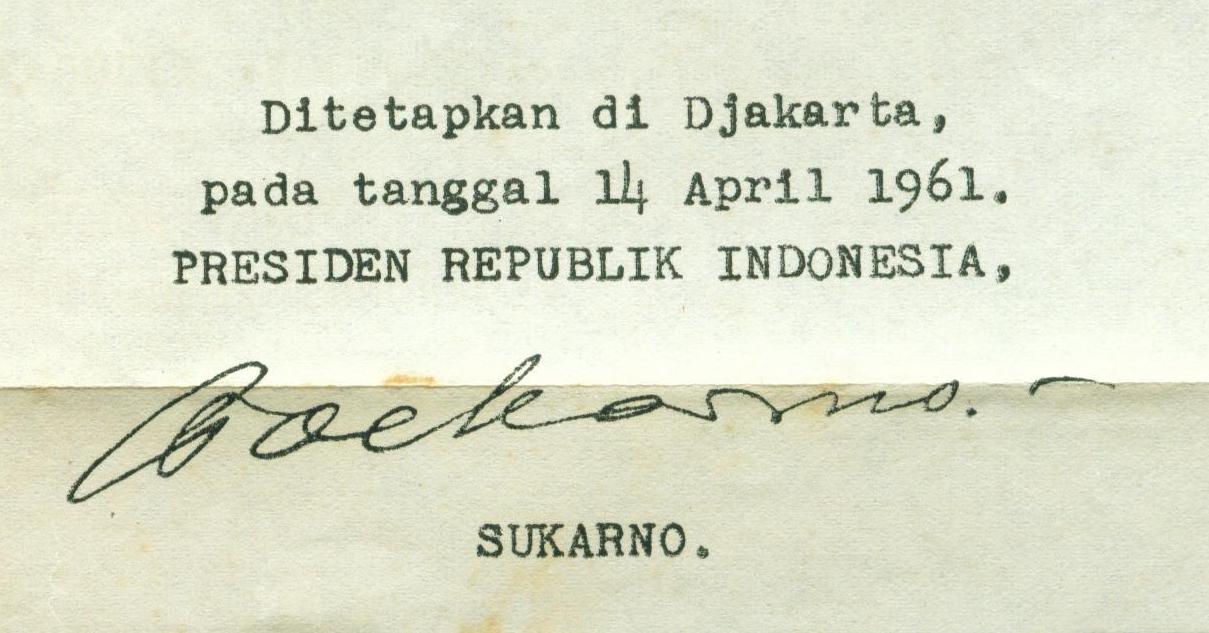 Tanda Tangan Soekarno