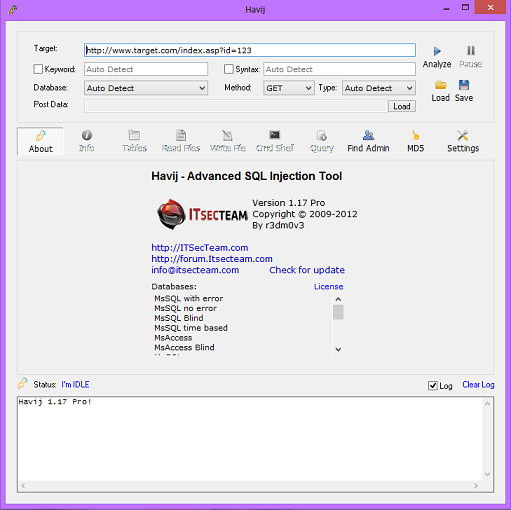 Havij Pro Cracked SQL Injection Tool Free Download havij 1.17 pro cracked