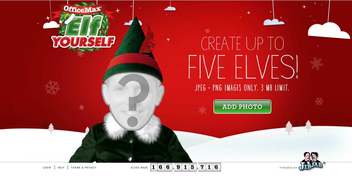 Elf Yourself 2011 at OfficeMax Christmas seasonal