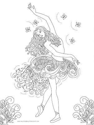 Barbie Ballerina Coloring Pages