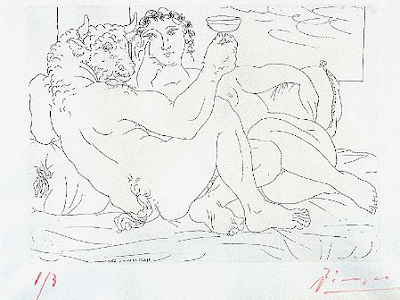 'Minotauro con copa en la mano' (1933) Placa 83 de la Suite Vollard de Pablo R. Picasso minotauro-con-copa-en-la-mano-placa-83-suite-vollard-1933-pablo-r-picasso