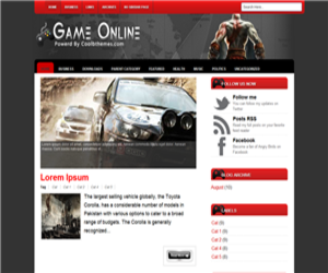 Game Online Blogger Template