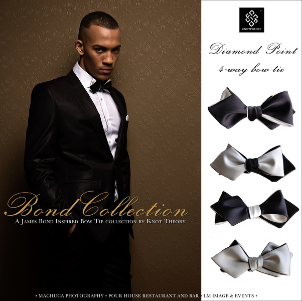 Black And Gold James Bond Bow Tie By Knot Theory Http Www Knotheory Com Collections James Bond Bow Tie For Men Gentleman Style Bow Tie Wedding Tie For Men