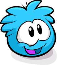 Mascot Puffle do blog
