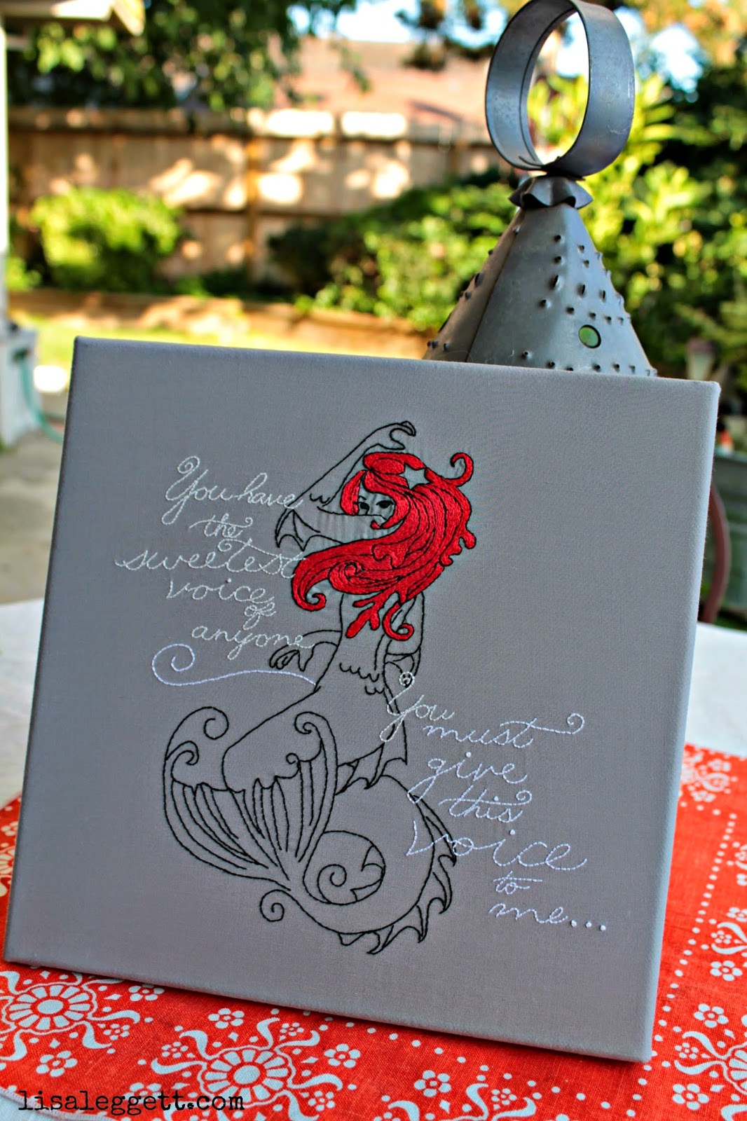 Dark Fairytales Mermaid stitched by Lisa Leggett Dark Fairytales Mermaid stitched by Lisa Leggett