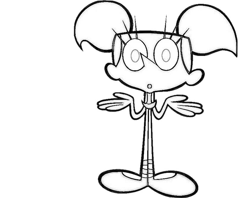 Dee Dee Action Coloring Pages dee-dee-action-coloring-pages