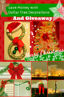 Save Money with Dollar Tree Christmas Decorations and Giveaway Holidays, home decor, dollar tree review