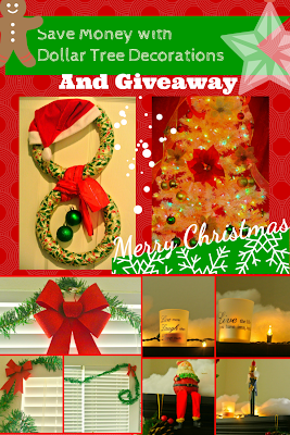 Save Money with Dollar Tree Christmas Decorations and Giveaway Holidays, home decor, dollar tree review