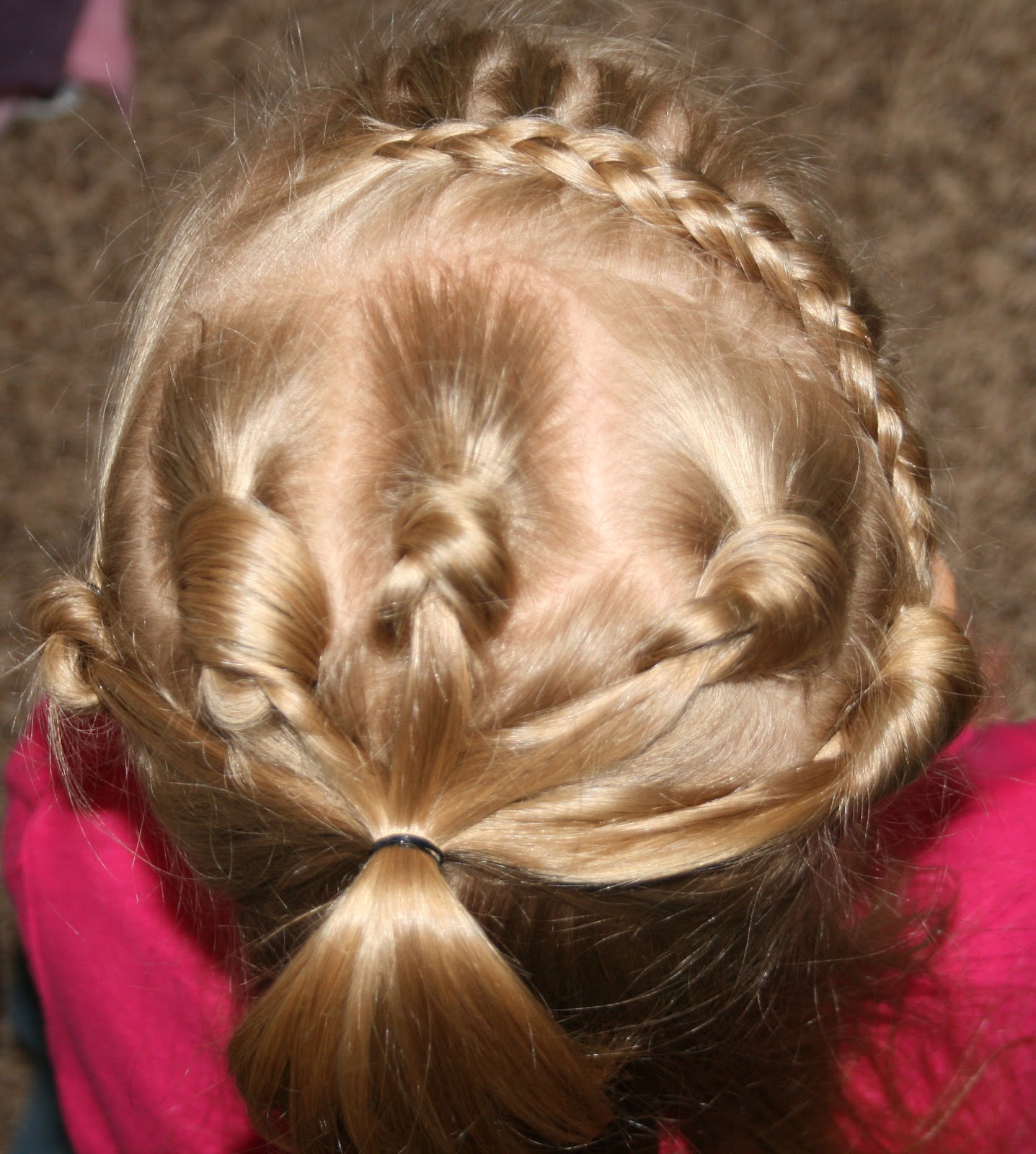 Little girl Hairstyle tutorial 7 Knot hair do