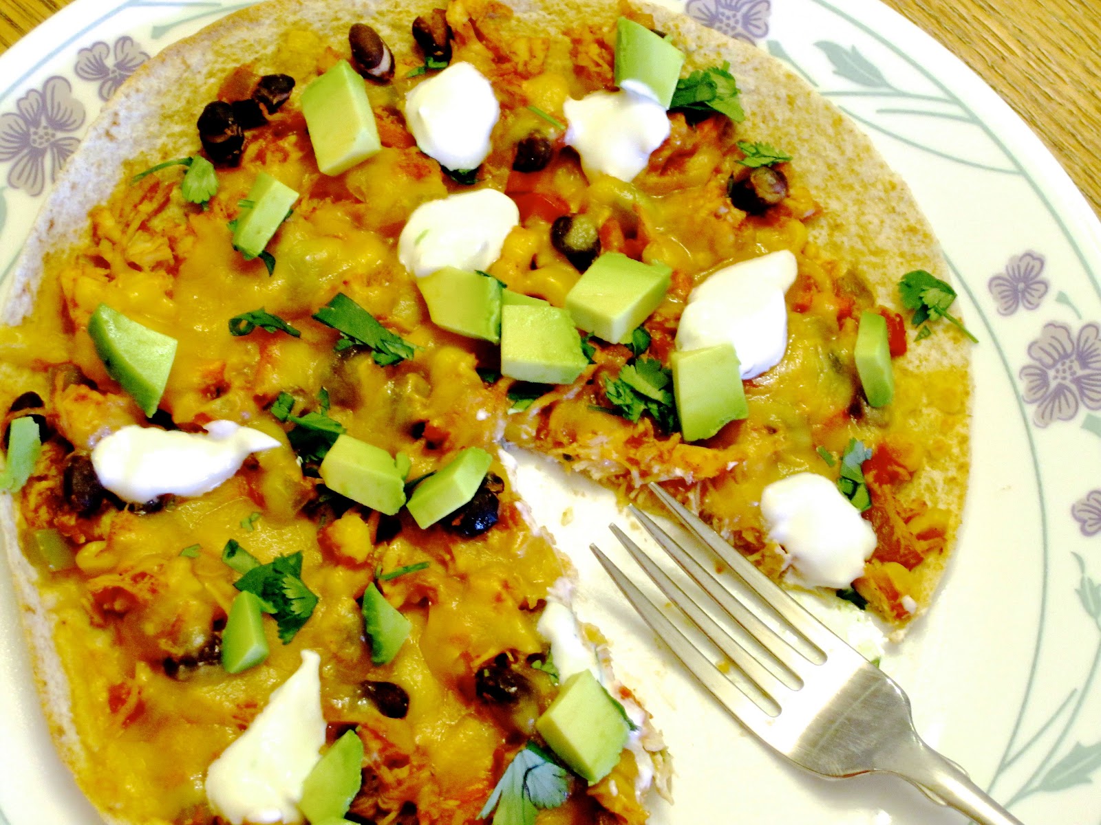 a piece of cake . . . OpenFaced Chicken Enchiladas