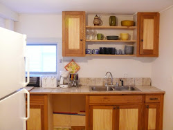 Unit B Custom Cabinetry made from recycled Cedar Telephone Poles