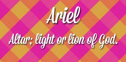 Ariel Cute Girl Names Ariel Cute Girl Names