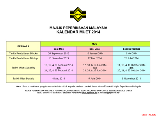 Jadual | MUET | Info | Shaklee | Sungai Buloh | Setiawangsa Jadual | MUET | Info | Shaklee | Sungai Buloh | Setiawangsa