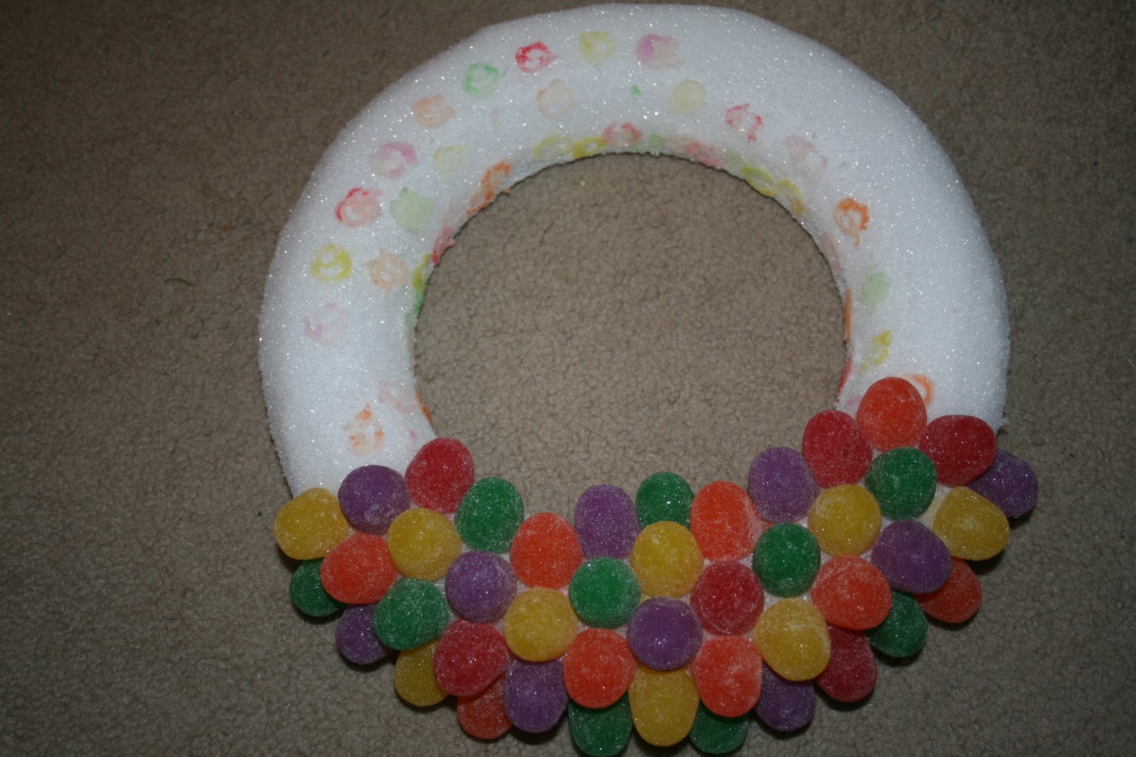 Mom in the Sky... Gumdrop Wreath!