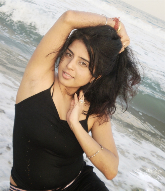 prachee adhikari black dress beach latest photos