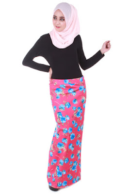 Model Rok Pensil Muslimah Motid Bunga Model Rok Pensil Muslimah Motid Bunga