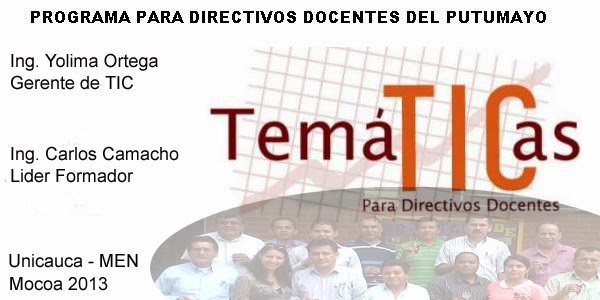 PROGRAMA TEMATICAS PARA DIRECTIVOS DOCENTES DEPUTUMAYO