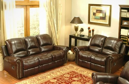 Leather Reclining Sofas and Loveseat Sets