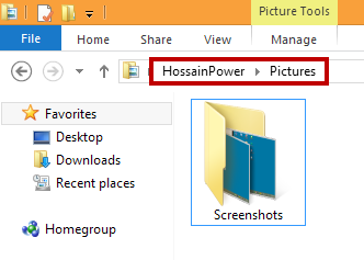 Screenshots screenshots folder location