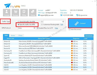 Use VPN To One Application With Flyvpn