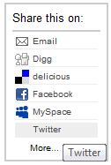 "Share links" cu jquery, fara AddThis sau ShareThis