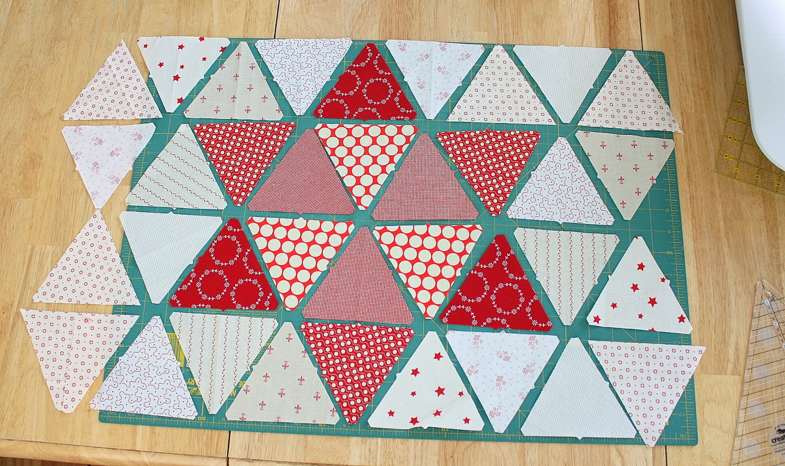 Triangle star quilt block tutorial Diary of a Quilter a quilt blog