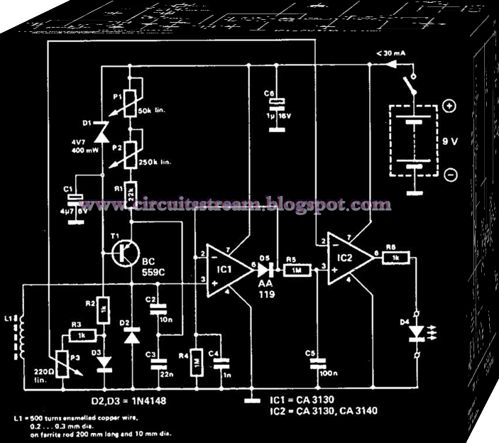 Simple Metal Pipe Detector Circuit Diagram Electronic Circuit