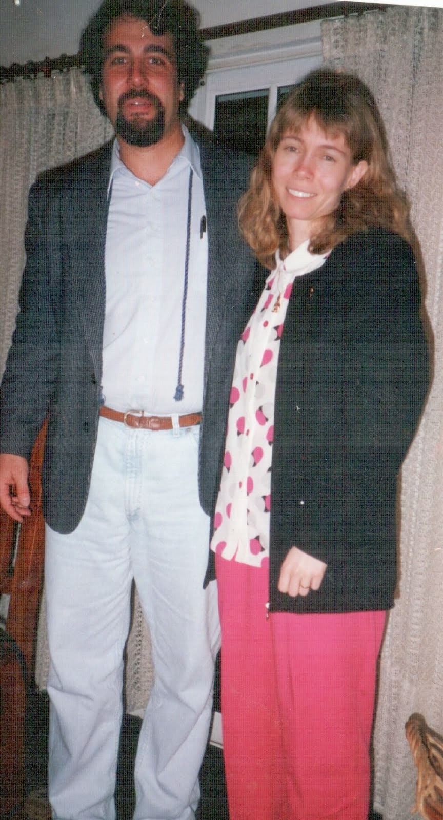 With Swedish GM Pia Cramling -GM Bellon's wife-at my home, San Luis 1994