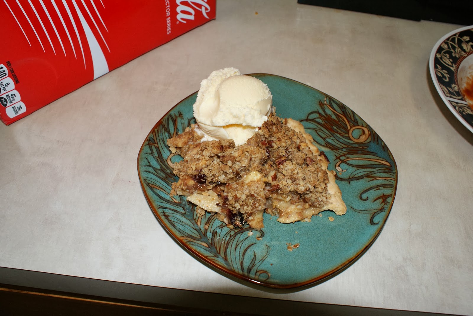 From Nerdy to Thirty Apple Cranberry Brown Butter Pecan Crumble Pie