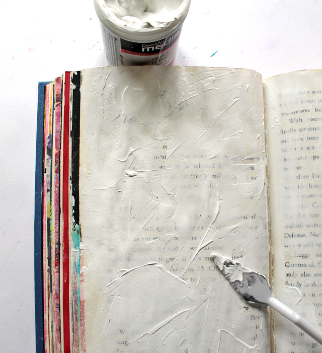 punk projects Using Gesso in your Art Journal