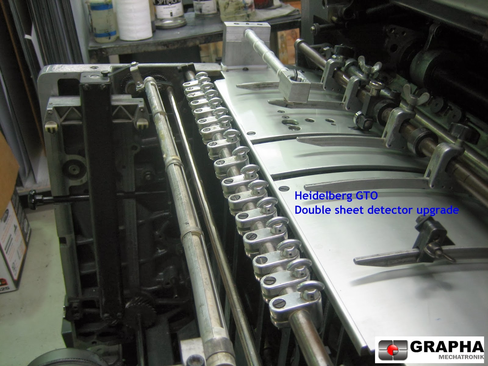 Heidelberg old GTO Full Automatic ultrasonic double sheet detector