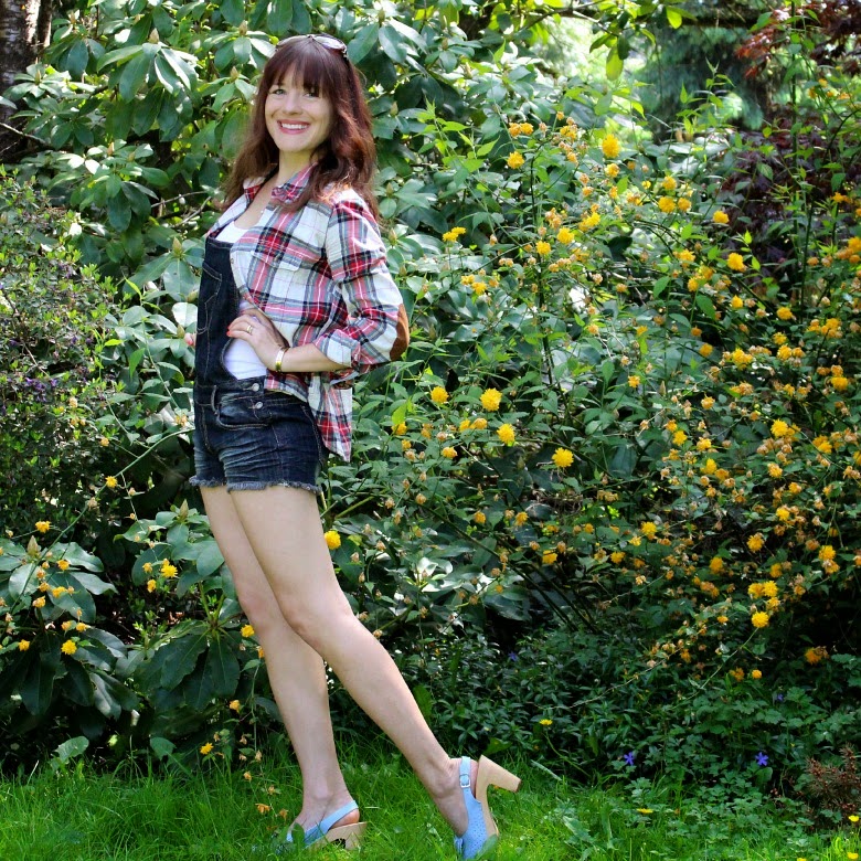 farm girl in overalls
