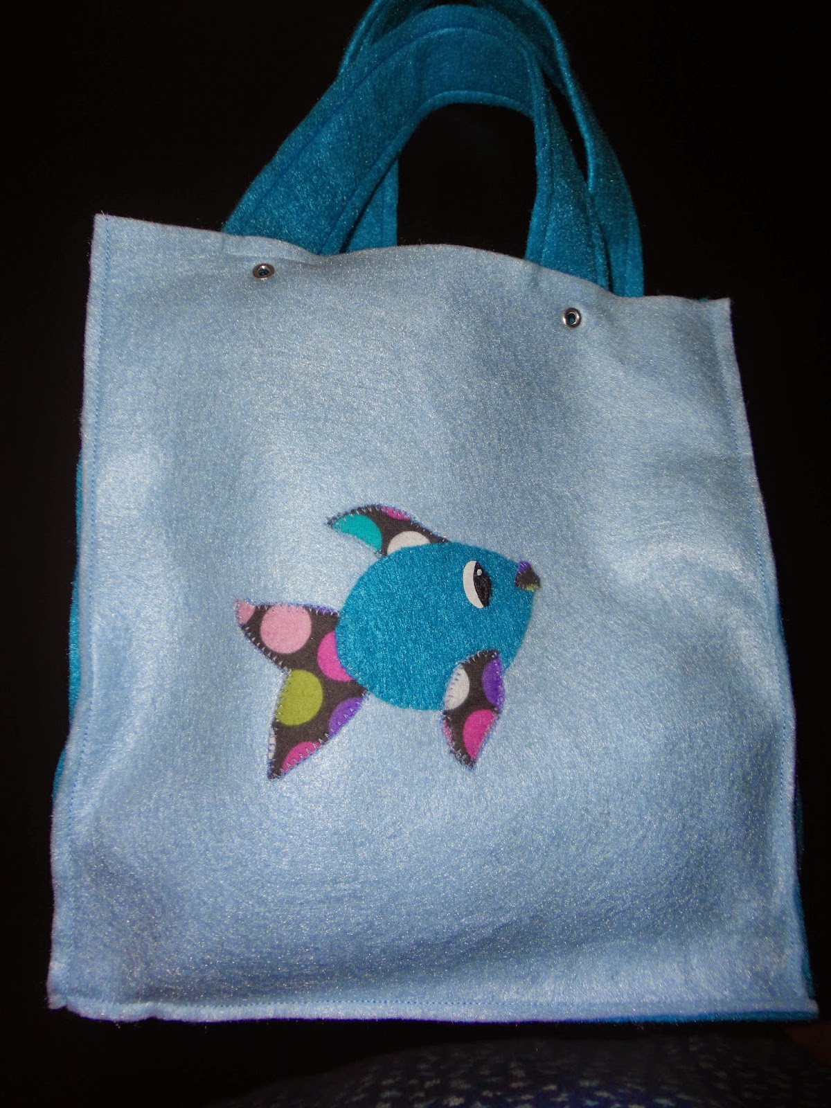 My Home Creations Applique Felt Fabric Bag