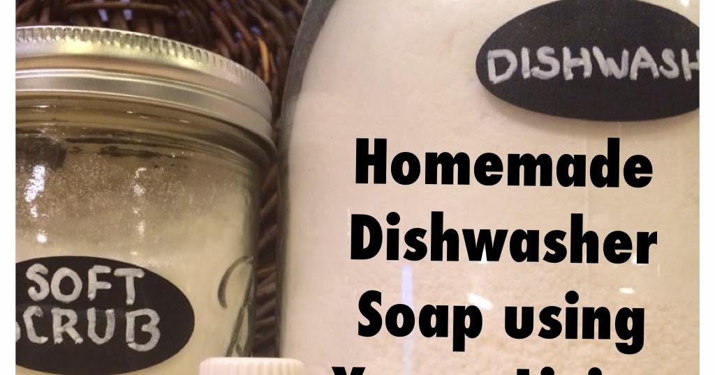 Vintage Burlap Barn Homemade Dishwasher Soap