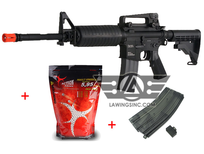 Halloween Package KWA LM4 M4 PTR Metal Gas Blowback BB Rifle GBB