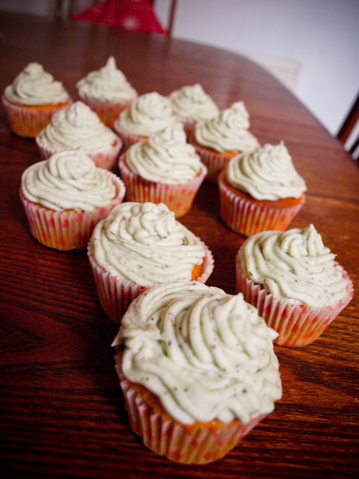 Good gobble! Green Tea Cupcakes