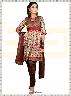 Anarkali Umbrella Frock Dress With Churidar Pajama