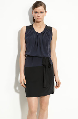 Robert Rodriguez Colorblock Silk Dress