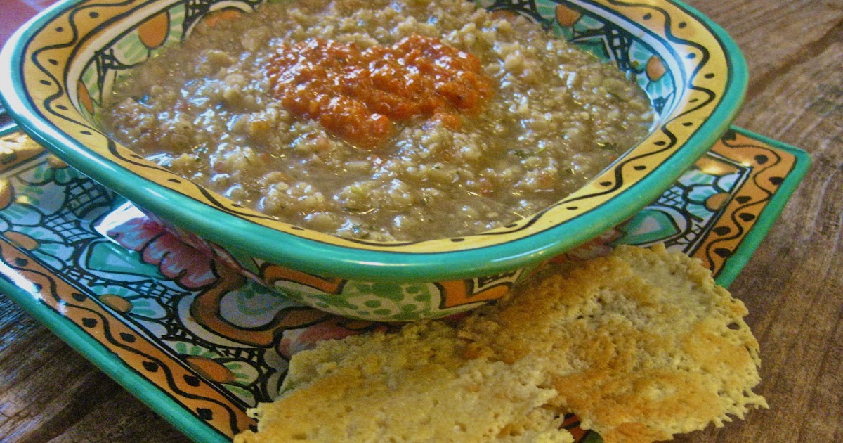 Flavors of the Sun Roasted Eggplant Bisque with HoneyHarissa Sauce