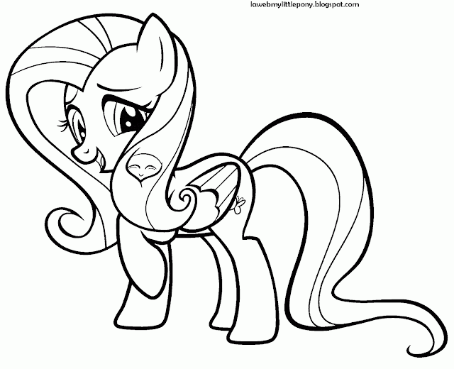 My Little Pony: Dibujos para colorear de Fluttershy de My Little Pony