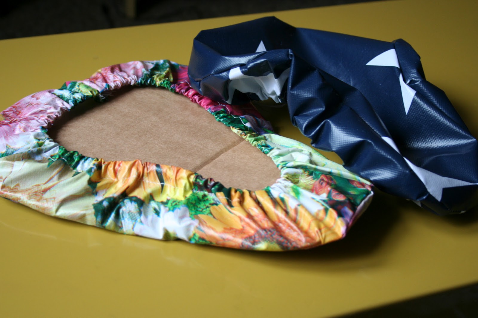 Chris Makes Things aka. Lazy Crafternoons Week 33 Bicycle Seat 'Shower Caps'