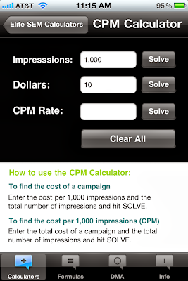 cpm calculator cost photo