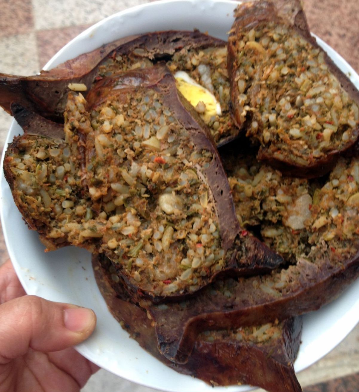 Moroccan stuffed spleen with different options Fleur d'oranger