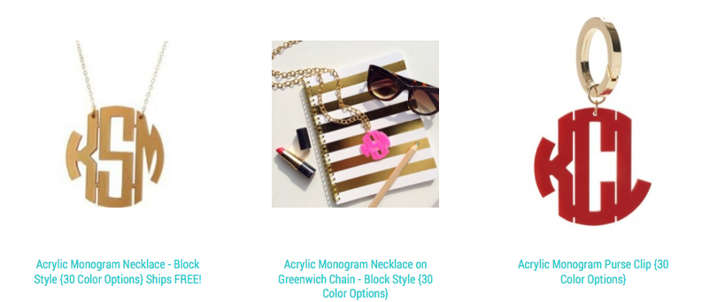 Moon & Lola Monogram Jewelry