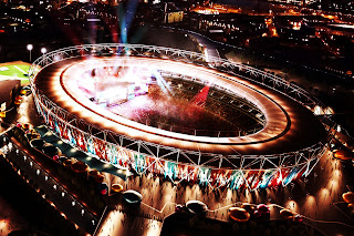 London 2012 Olympics Stadium Night View HD Wallpaper