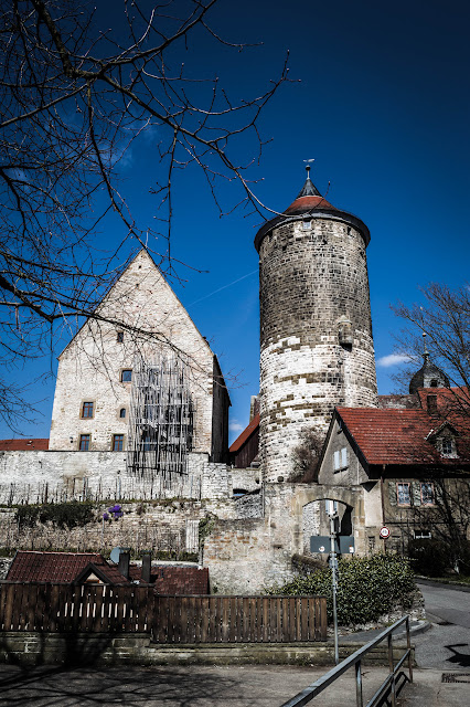 the old prison and the watch tower of the medival city of Besigheim. 
