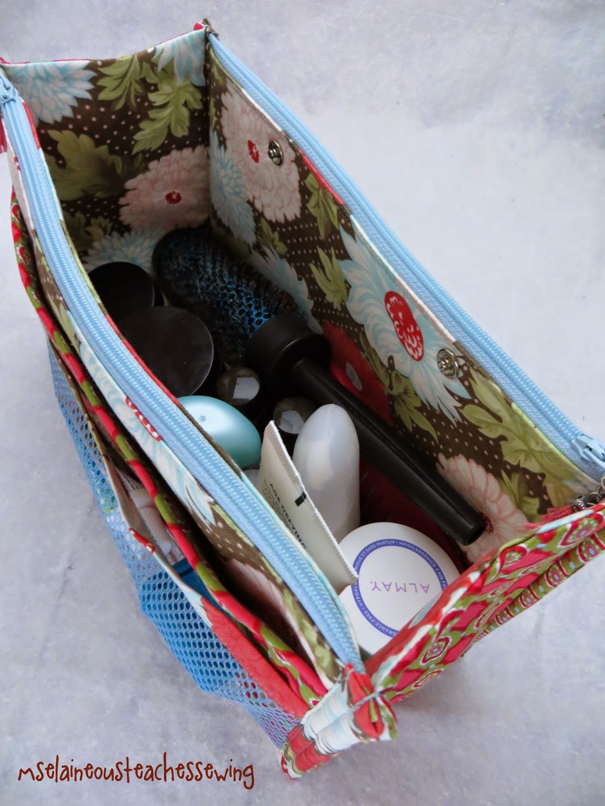 Ms. Elaineous Teaches Sewing Travel Bag Latest Project