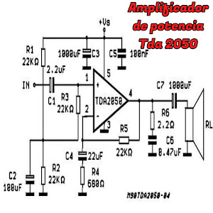 Amplificador de Potencia Tda 2050