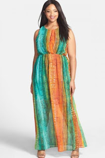 FELICITY & COCO Print Maxi Dress (Plus Size) (Shoppersfeed.com Exclusive)